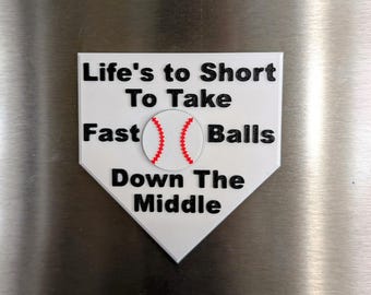 Imán de refrigerador de béisbol