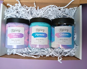 Fantasy Body Butter Gift Set – Mermaid, Unicorn, Sugar Plum
