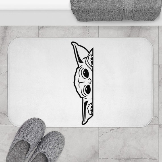 Baby Yoda Bath Mat Bathroom Rug Bathroom Decor Bath Rug Etsy