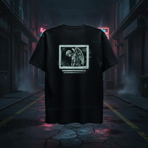 Null Epoch - Weeping Mechanical Angel CRT Monitor | Techwear Cyberpunk Goth