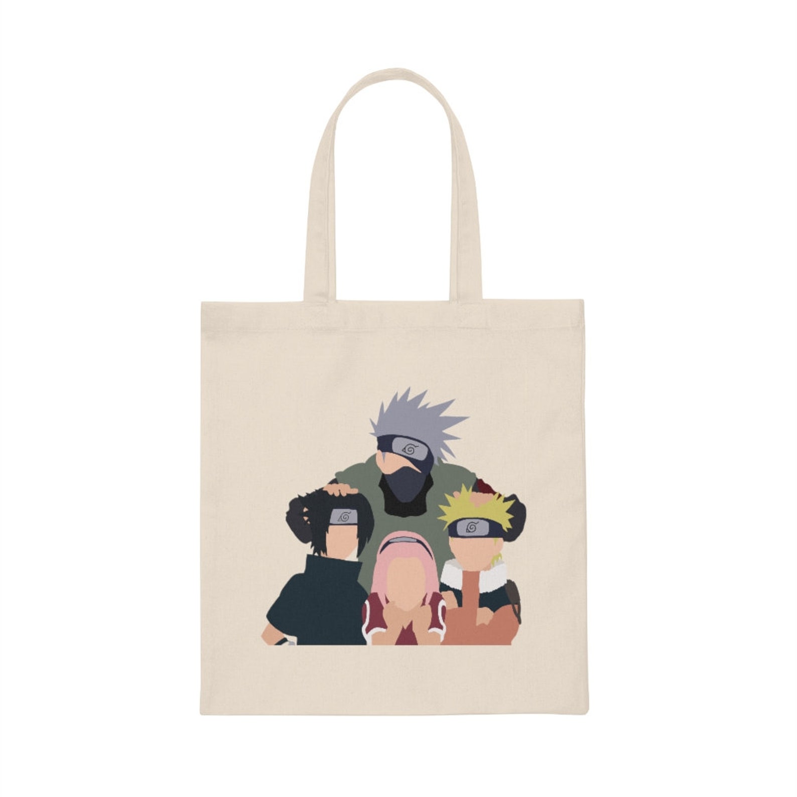 Naruto Team 7 Canvas Cotton Tote Bag Shoulder Bag Anime | Etsy