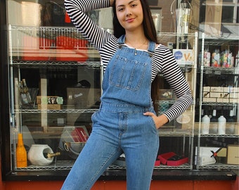 Long Dungarees in Blue