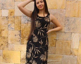 Sleeveless Long Black Dress