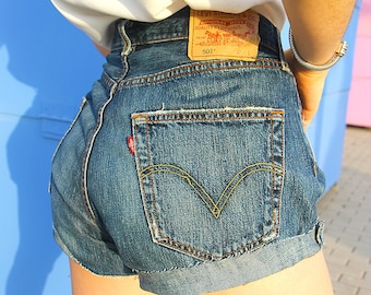 Levi's 501 Shorts in Blue 33" Waist