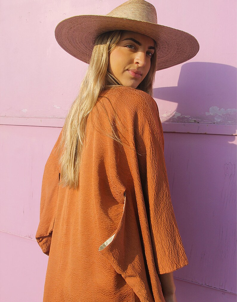 Kimono Jacket in Orange image 6