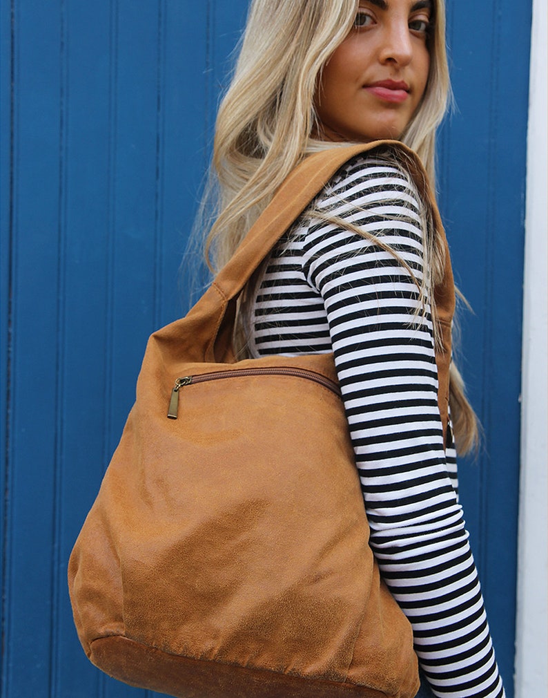 Brown Leather Tote Bag