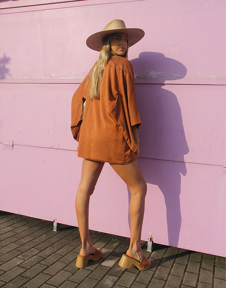 Kimono Jacket in Orange image 9