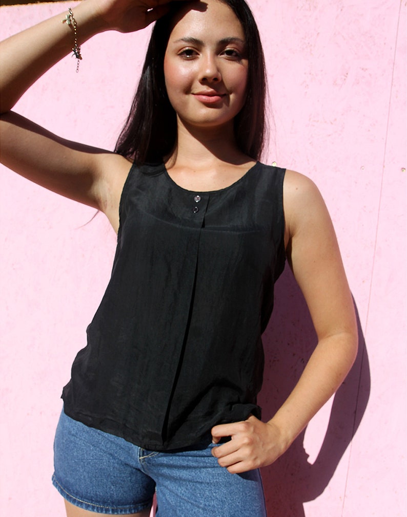 Black Silk Top image 4