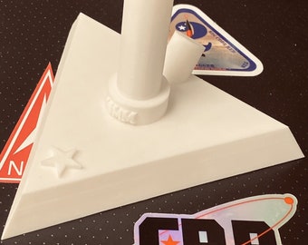 Code Red Rocketry Model Rocket Display Stand-For 18MM Motor Mount-Arctic White