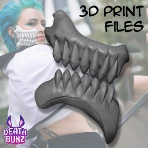 Maschera Grimmjow Jaws - File di stampa 3D - Accessorio per cosplay e anime