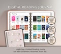 Reading Journal Digital Planner for iPad & Android Gift for Book Lover Reading Log Record Reviews Track Goals Notability GoodNotes Planner