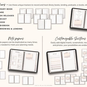 Reading Journal Digital Planner for iPad & Android Gift for Book Lover ...