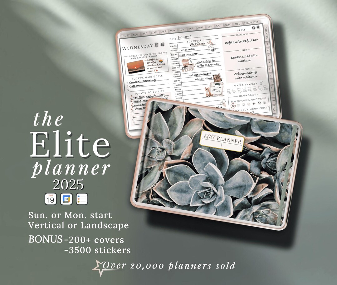 2025 Goodnotes Digital Planner Template for Ipads Android Tablets and ...
