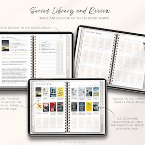 Reading Journal Digital Planner for iPad & Android Gift for Book Lover ...