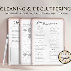 REINIGING EN OPRUIMING Bijlagen Maandelijkse en wekelijkse schoonmaakroutines 30 dagen opruimuitdaging 10 minuten opruimen Digitale planner Goodnotes
