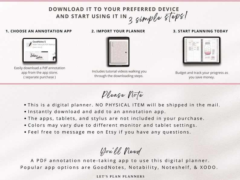 Digital Budget Planner Goodnotes iPad Template Weekly & Biweekly PDF ...