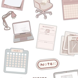 Digital Stickers Everyday Planner Stickers Digital Planner Individual PreCropped PNG Stickers and GoodNote Sticker Book Digital Stickers image 11