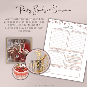 Party Planner Printable: Event Planning Template, Guest List (PDF) - Etsy