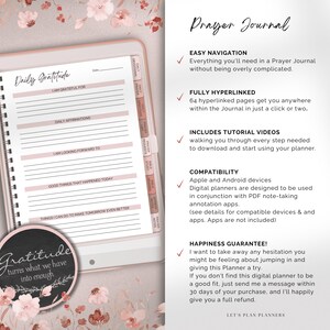 Prayer Journal Goodnotes iPad and Notability Digital Planner Bible ...