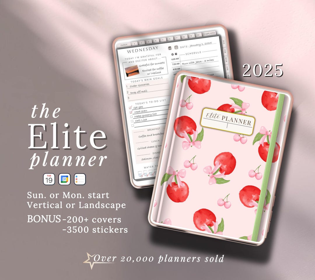 2025 Digital Planner Goodnotes Template for iPad Tablet and Phone With ...