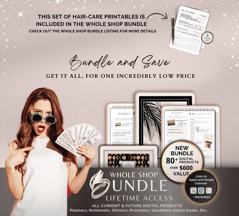 Haircare Planner and Track Haircare Routine Maintain Healthy