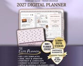 2027 Planner Weekly Daily Goondnotes iPad landscape Digital Planner