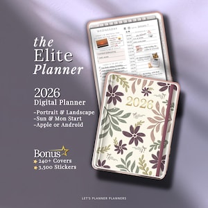 Digital Planner 2026 Ultimate Portrait Planner Goodnotes Template