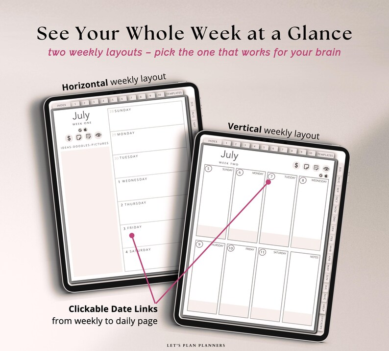 Teacher Mid-Year 2026 2027 Digital Planner iPad GoodNotes Dated Daily Weekly and Monthly Notability School Year Template imagen 4
