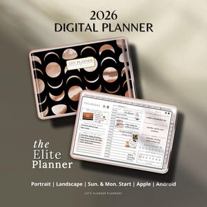 Digital Planner 2026, Weekly Daily Planner for Noteful and Android Devices