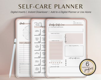 SelfCare for Busy Women SelfCare Planner Daily SelfLove Wheel of Life Goals Self Reflection Weekly Practices, 30Day Care Challenge