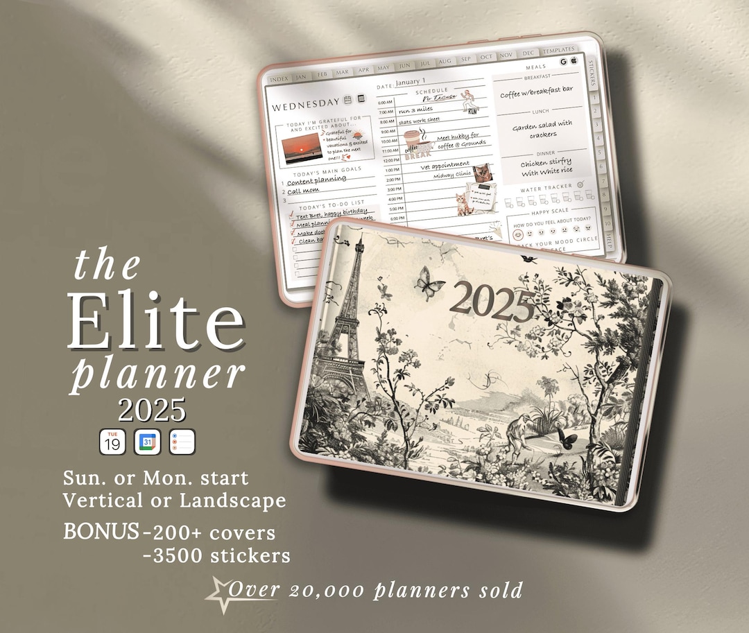 2025 Goodnotes Digital Planner Template for Ipads Android Tablets and ...