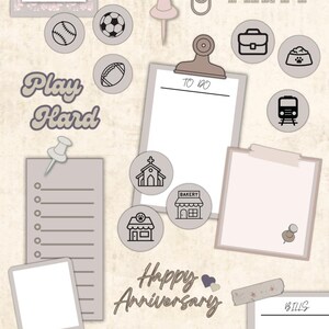 Digital Stickers Beige Goodnotes Sticker Sheets and Individual PNG ...