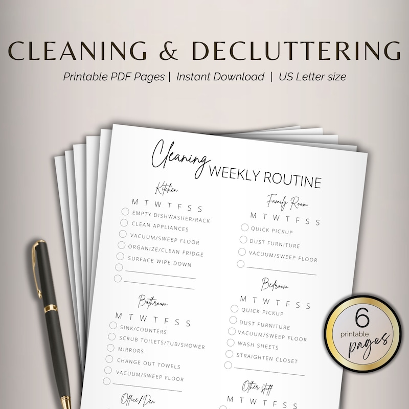 Clean Mama Printables - Etsy