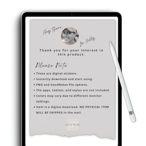 Digital Stickers Everyday Planner Stickers Digital Planner Individual PreCropped PNG Stickers and GoodNote Sticker Book Digital Stickers image 10