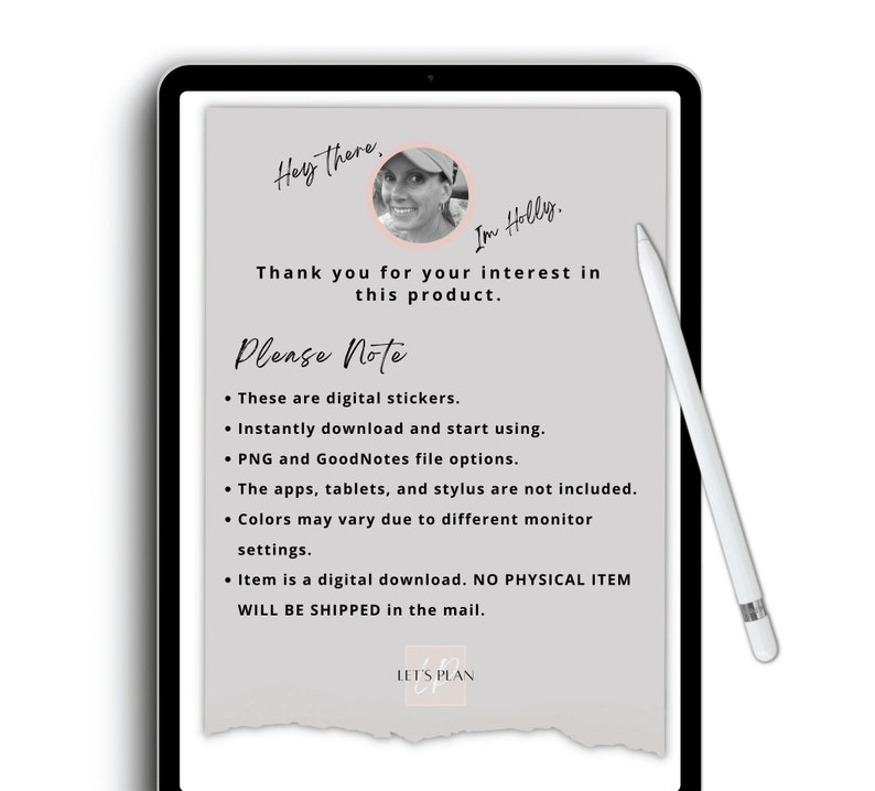 Digital Stickers Everyday Planner Stickers Digital Planner Individual PreCropped PNG Stickers and GoodNote Sticker Book Digital Stickers image 10