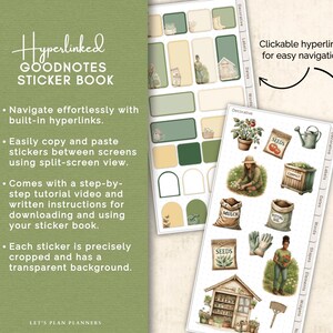 GARDENING STICKERS Goodnotes and PNG Summer Vegetable and Herb Garden ...