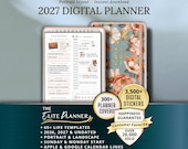 BESTSELLER Digital Planner 2027 Hyperlinked Planner Goodnotes iPad Template Digital Stickers Notability Daily and Weekly Noteful Journal