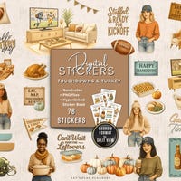 Fall Digital Stickers: Cozy Autumn Planner Clipart (goodnotes, Ipad) - Etsy