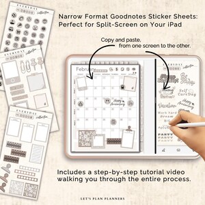 Digital Stickers Beige Goodnotes Sticker Sheets and Individual PNG ...