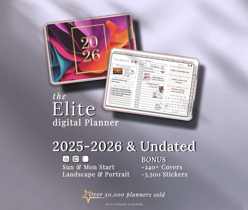 2026 Digital Planner Goodnotes and Notability Compatible Includes ...