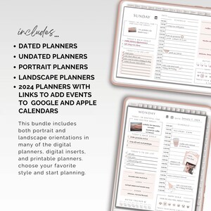 Digital Planner, Digital Sticker, Whole Shop Bundle, Budget, Fitness, Notebook, Goals and Meal Planning for iPad and Tablet, GoodNotes Etc.. image 3