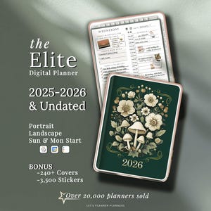 2025-26 Digital Planner: GoodNotes, Notability Compatible (Digital Download)