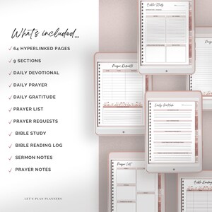 Prayer Journal Goodnotes iPad and Notability Digital Planner Bible ...