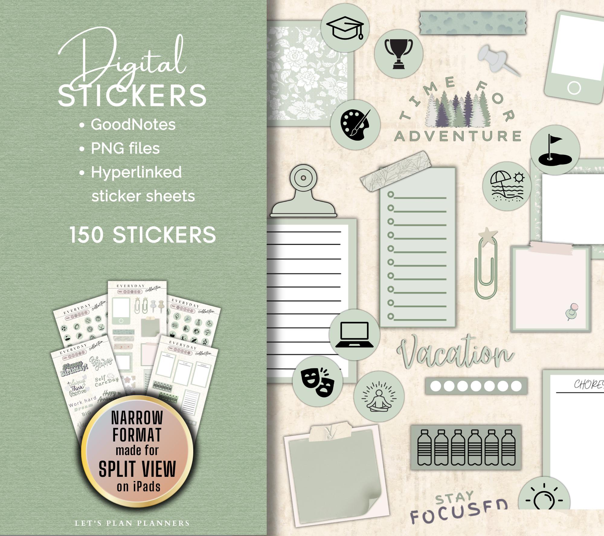 Digital Stickers Everyday Planner Stickers for iPad & Tablets ...