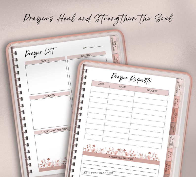 Prayer Journal Goodnotes iPad and Notability Digital Planner Bible ...