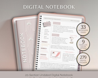 Digital Notebook GoodNotes iPad and Tablet Notability Organizing Journal