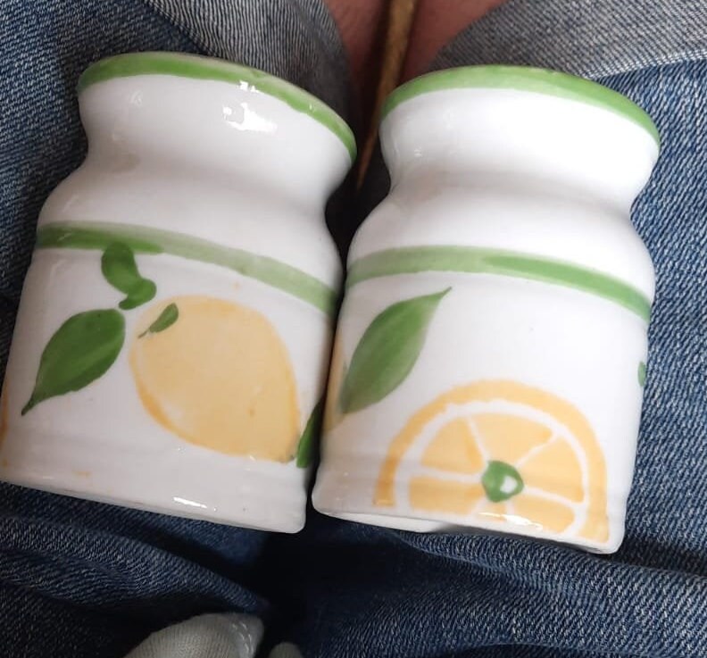 Sel Vintage de Conception Citron &shakers Poivre