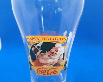 20cl Happy Holiday Christmas 1997 coca cola glass