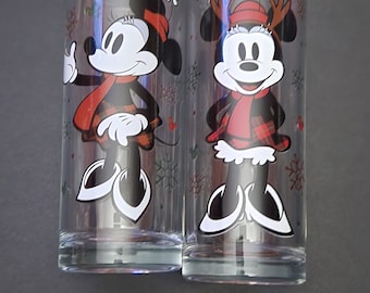 Collectible minnie mouse glass tumblers