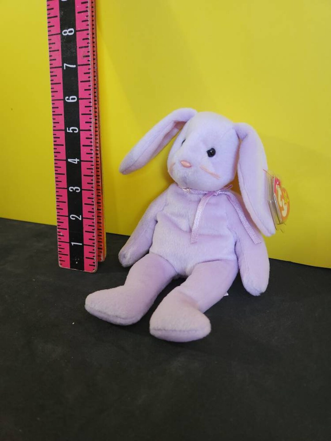 Fields Rabbit Ty Floppity Rabbit by TY . Lilac in Colour and 8